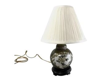 132. 15 Decorative Floral Porcelain Lamp