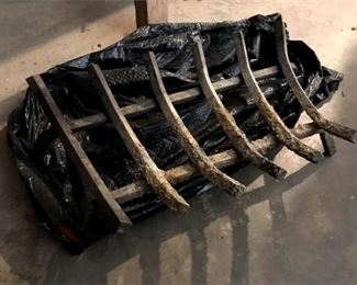183. Old Cast Iron Fireplace Grate