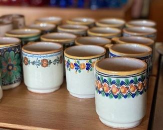 Mexican pottery mugs