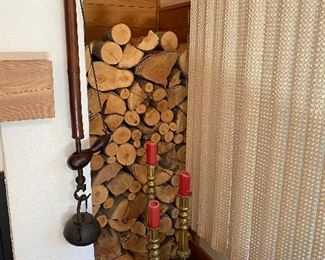 Antique Japanese teapot on hanging bar