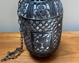 Wrought iron lantern