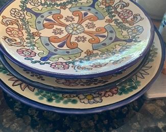 Mexican pottery plates