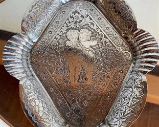 James Tufts silver tray