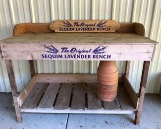 "The Original Sequim Lavender Bench"