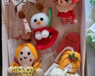 Vintage hand-made ornaments
