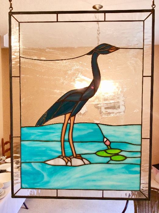 Stain Glass Heron