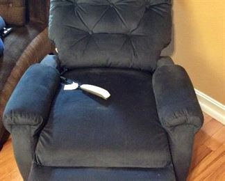 Navy Recliner Great Condition 