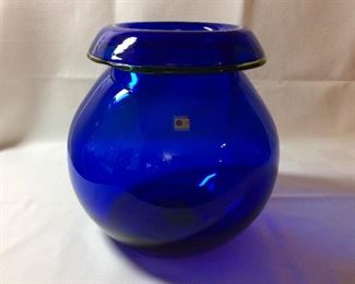 Blenko Blue Bowl