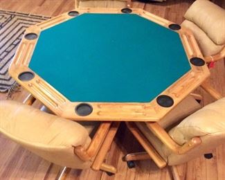 Game Table with 4 matching chairs