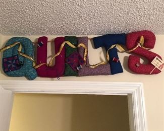 Fabric letters