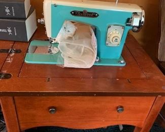 Apparently I don't NEED this sewing machine because I don't sew and no the pair of boxers that I made in high school home ec do not count even if they were the most comfortable sleep shorts ever. So I guess it's your lucky day.