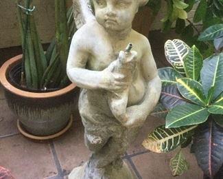 Vintage angel fountain statue 