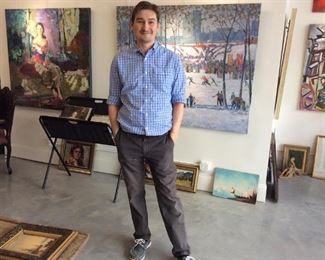 St. Elmo (Chattanooga) resident, Dmitriy Proshkin, Russian artist, who'll be featuring some of his art collection at this sale.