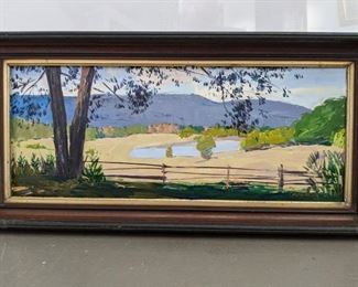 Nicely Framed Oil on Board, "Lookout Mountain, Chattanooga, TN" by Russian Artist, Dmitriy Proshkin.