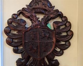 Attain instant credibility and family history when you purchase this hand-carved German family crest.