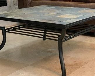 Iron & Slate Tile Rustic Coffee Table	19x40x40	HxWxD	AH112