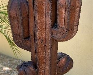 Rustic Metal Saguaro Cactus Yard Art	48x20x15in	HxWxD	AH128