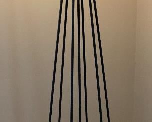Iron Rod Floor Lamp	67in H x 17in Diameter (at top)		AH141