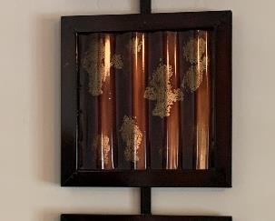 #1 3 Square Metal Decor	40x12x1in	HxWxD	AH146