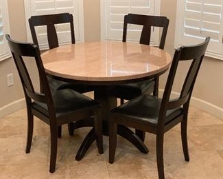 Ashley Furniture Naomi Faux Stone Top Table & 4 chairs	30in H x 42in Diameter		AH184