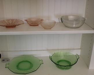 Depression glass-green