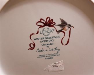 Lenox Winter Greetings Everyday Chickadee--Online Auction maybe available at the sale