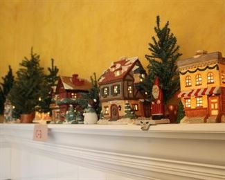 Lot of Christmas Village Houses--Online Auction maybe available at the sale