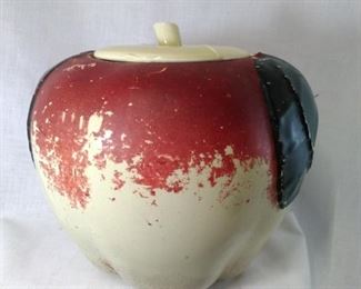 Large Apple Cookie Jar