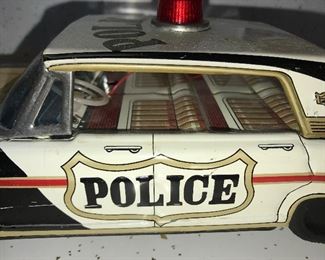 Police Tin Friction Car $75.00