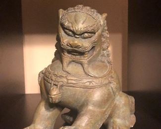 Ming Dynasty heavy statue approx 12" tall