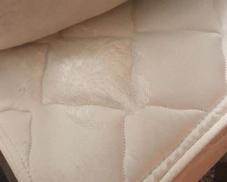 clean mattress and box springs included with bed 