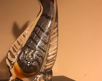 glass fish sculpture