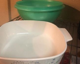 corelle and tupperware 