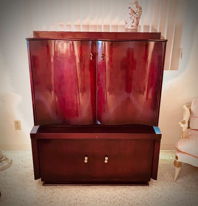 Beautiful MCM Bedroom Tallboy with a cedar drawer.