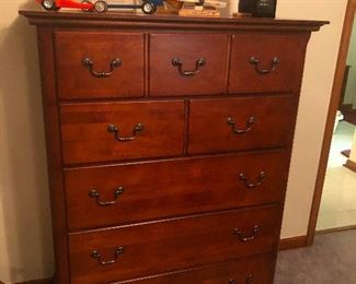Highboy with lots of barrettes in its hair