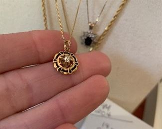 PAIR of these 14kt gold necklaces