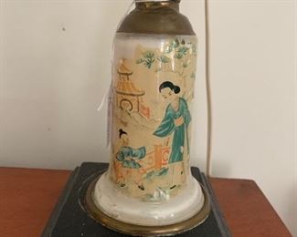 Reverse painted lamp...divine