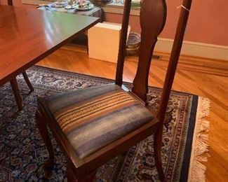Set of 4 Queen Anne Chairs from the 1800's