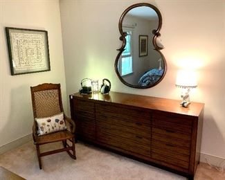 Lexington Furniture Co. "Oceania" Dresser - MSRP: $1,980...Uttermost super cool Mirror. Woven hand made paper art !