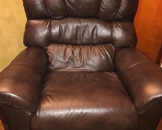Dark Brown like new Leather Recliner