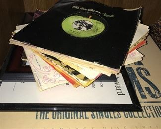 Lots of vinyl records