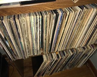 A huge collection of vinyl records