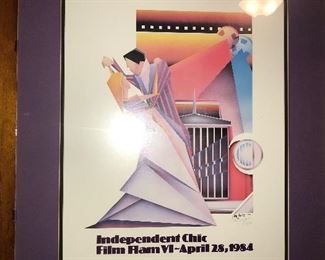 Signed and numbered movie poster print