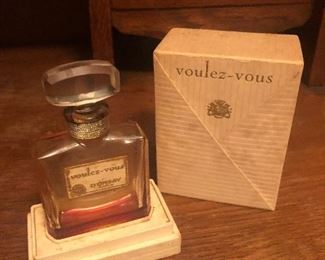 Vintage voulez-voux perfume bottle w/box. Now, this is incredible! Still have some left over after all these years. That must have been some sweet smelling stuff! Beautiful Bottle!