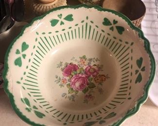 Homer Laughlin Shamrock Pattern Bowl