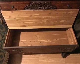 Cedar Chest at the bottom of the Chest of Drawers in the previous picture. 