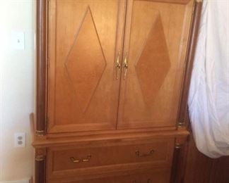 Maple and Walnut Armoire