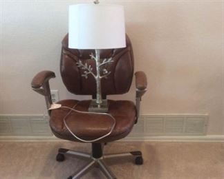 Office Chair and Lamp