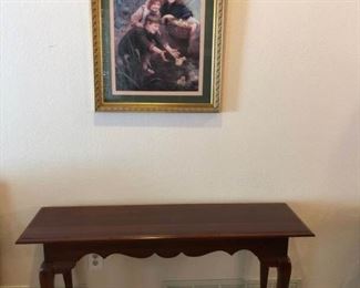 Sofa Table and Picture