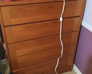 midcentury 5 drawer chest